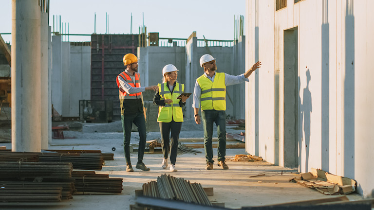 Trio of workers