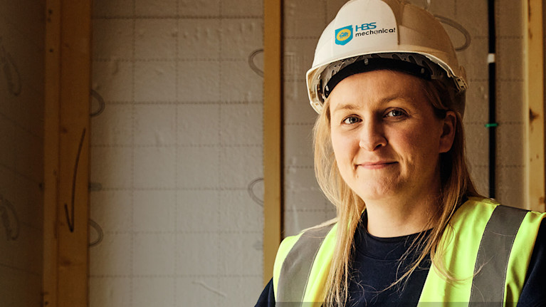 Main contractor smiling to the camera