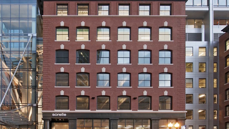 A building with many windows