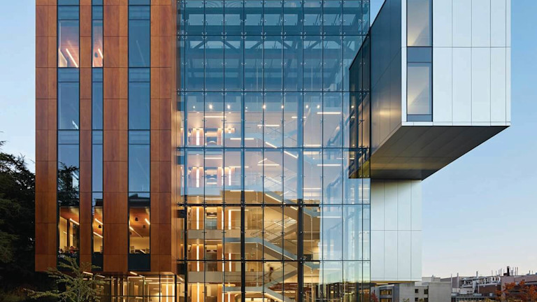 Exterior of University of Washington's new building