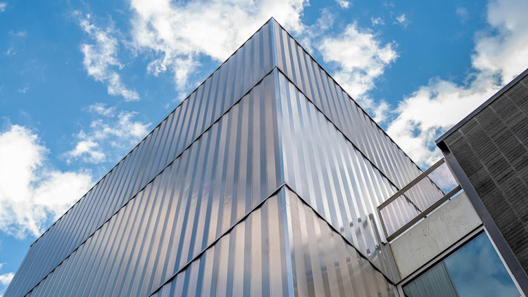 Low angle view of a skyscraper