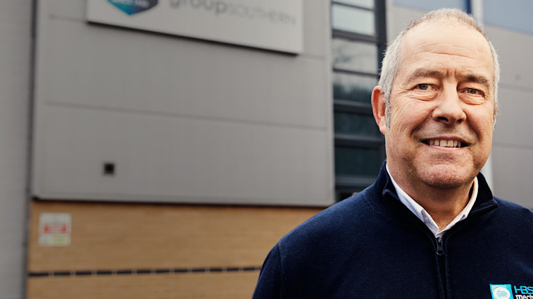 Subcontractor smiling to the camera